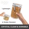 OGGI Tall Clear Canister with Clamp Lid, 58 oz - Large Airtight Food Storage Container, Ideal for Kitchen & Pantry Storage of Bulk, Dry Foods Including Pasta & Spaghetti